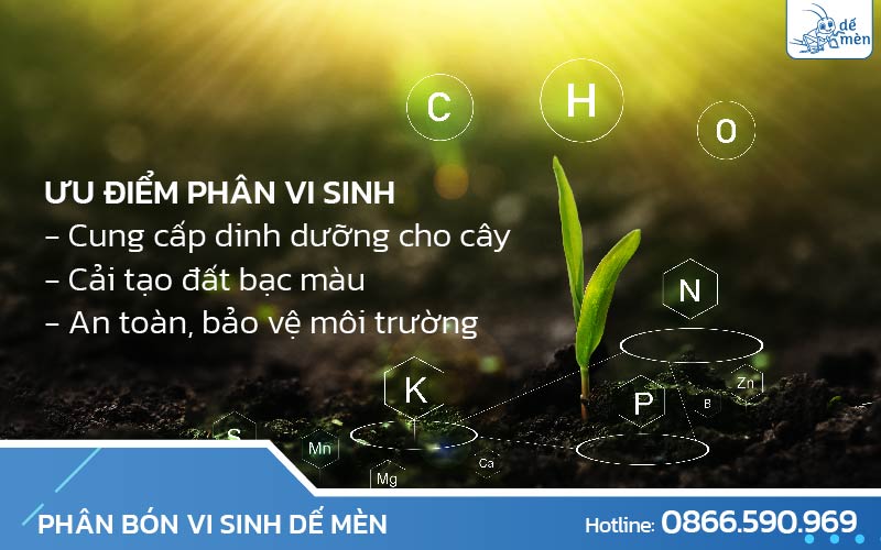 Phân vi sinh vật có nhiều ưu điểm so với phân bón khác